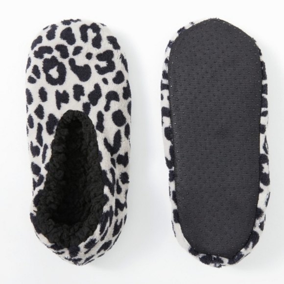 Isaac Mizrahi Leopard Print House Slipper Socks SMALL 5-7 NWT - Picture 3 of 9